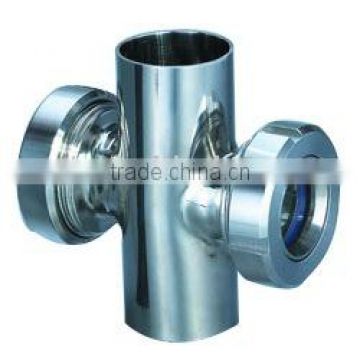 Sanitary cross sight glass