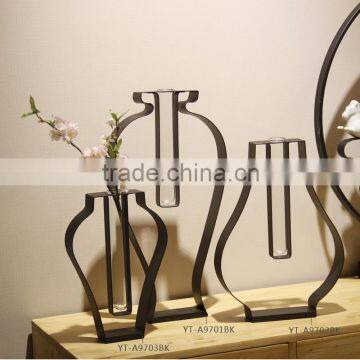 Metal floor flower vase home decoration,metal home accessories