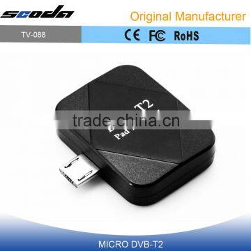 Digital full hd micro dvb-t2 TV on Andriod Phone/Pad with USB OTG