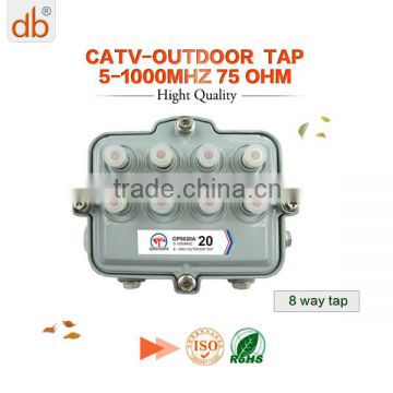 5-1000MHz outdoor catv tap eight way tap