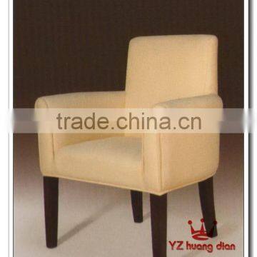 wood frame high density foam fabric material restaurant dining chairs