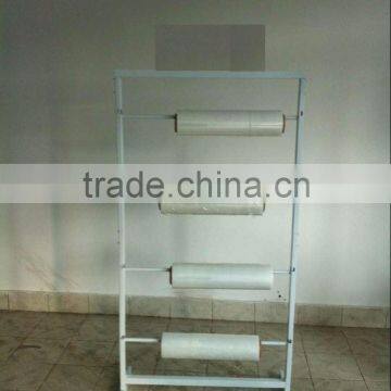 4 tiers floor rolls display rack