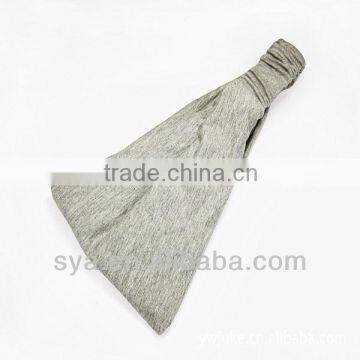 Sya solid color gray knit elastic headband