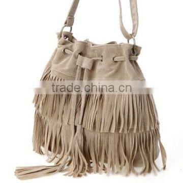 2015 Hot Sale Women Tassel Bag Faux Suede Shoulder Bag Women Messenger Bag Wholesale