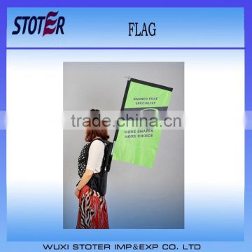 2014 Cheap Human backpack swooper flagbanner,backpack flying flag