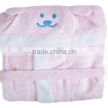 Children Bathrobe Bamboo Kids Sleepwear Cute Hooded Bathrobe