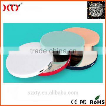 Lady make up mirror power bank 1800mAh portable charger