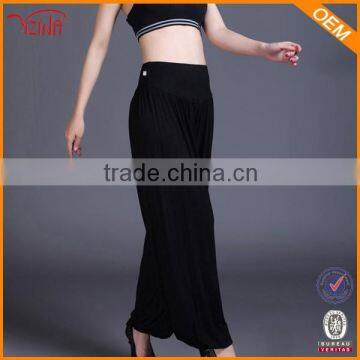 China Manufacture Soft Women Plain Wide Leg Pants For Dance