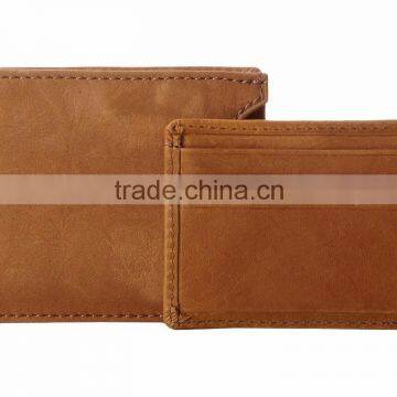 mens genuine leather wallet with slim card holder