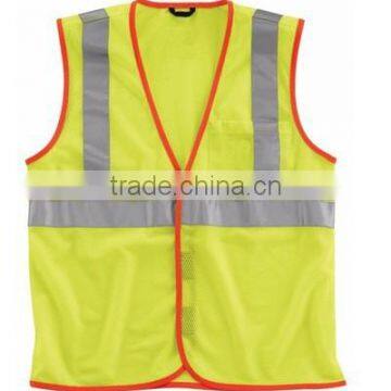 High Visibility Class 2 Poly Mesh Reflective Taped Safety Vest