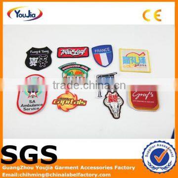 custom self adhesive and embroidery woven labels & woven badge