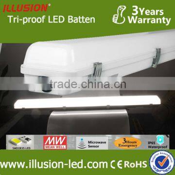 3600luminous flux emergency anti-water batten led grand lighting IP65 36W CRI80 stale quality 100lm/W CE RoHS certified SMD2835