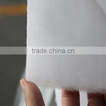 Synthetic fiber air filter media in roll filter media