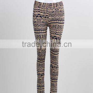 F5S31085 Latest Fashion Aztec Printed Leggings Women Yoga Fitness Leggings