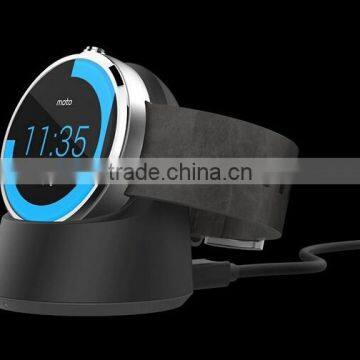 Factory direct wholesale wireless Charger dock for moto 360 motorola Mobility smart watch from original factory high