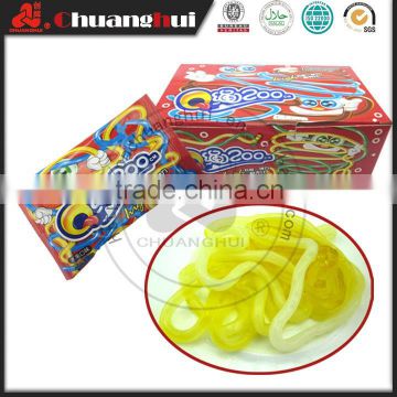 Hot Sale Halal Jelly Noodles Rope 200cm Length / Fruits Jelly Candy