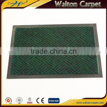 Green double ribbed nonwoven pvc backing high quality dust control mat