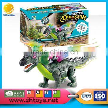 Chenghai toys cheap plastic toys eletric dinosuar with sound and light