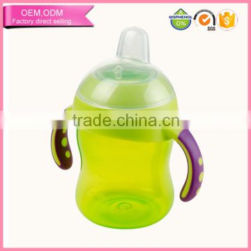 fashional design 240ml children water bottle baby plastic bottle for kids training drink