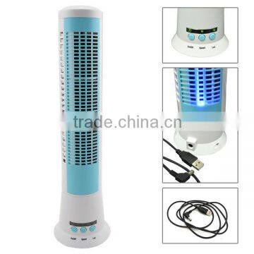 USB Mini Tower Fan Battery Powered Ceiling Fan Led Fan