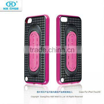 Hot sell new design for Ipod touch 5 TPU+PC stander cell phone accessory