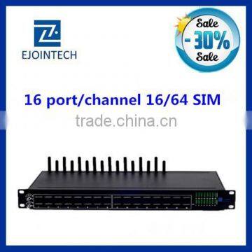 16 port 64 sim gsm voip gateway modem pool hotselling