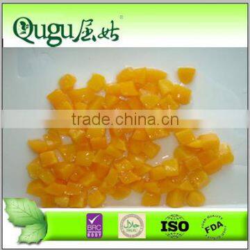 BRC HACCP ISO DICED canned(tinned ) peach in syrup 425G