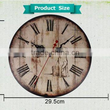 M1207 12" Chinese factory supply wall clock with old style