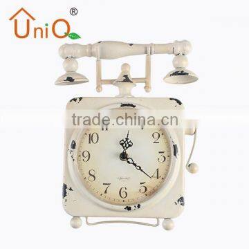 MA0044 telephone set shape unique design table clock