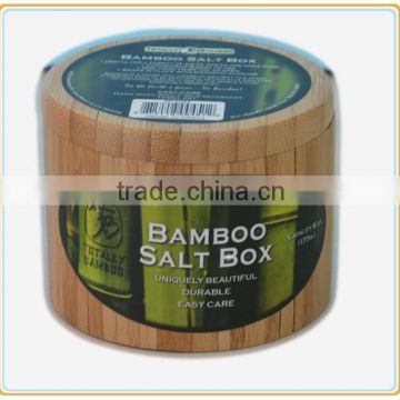 Yell Bamboo Material Salt Box for Salt in Kitchen