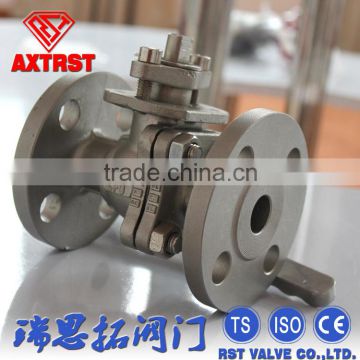 2 piece API flange stainless steel ball valve