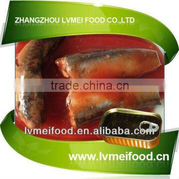 2014 New Canned Mackerel Fish in Tomato Sauce 155g canned style/solid wholesales