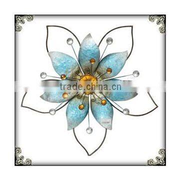 Low price metal art blue wall decor