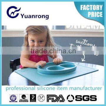 Popular Anti-slip BPA Free Silicone Children Placemat Kids Platemat photo-1