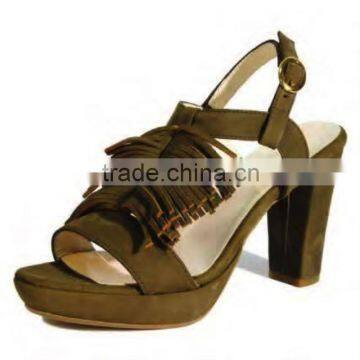 Shoes in leather Nobuk 9714