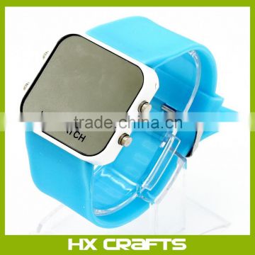 Hot selling touch screen led watch custom design LED rubber sport wirst silicon watch