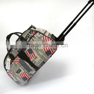 2013 Shenzhen Best Design Colourful Travel Trolley Luggage Bag,Fantastic Flag Printing Tote Bag with High Quality