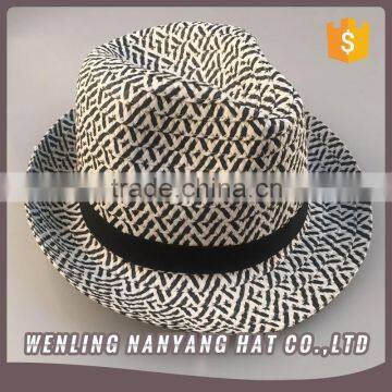 Affordable Custom Vintage Design Man Headwear Jazz Fedora Straw Hats photo-5