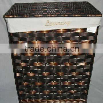 rect willow and woodchip laundry baskets