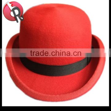 high quality bowler hat derby red