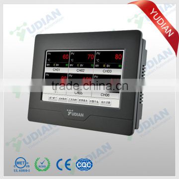 YUDIAN AI-3706M 6 channel touch screen Temperature data logger