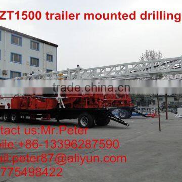 BZT1500 trailer mounted drilling rig famous throught Africa and Asia