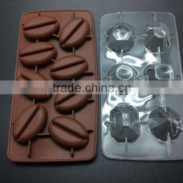 Cool Coffee Bean Shape Silicone Ice Cube Tray Mold photo-3