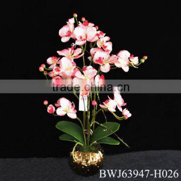 hot sell Artificial Flower Wholesale Orchid Bonsai For Indoor Home Wedding