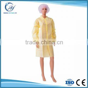 Non-woven Disposable Isolation Gown Yellow photo-2