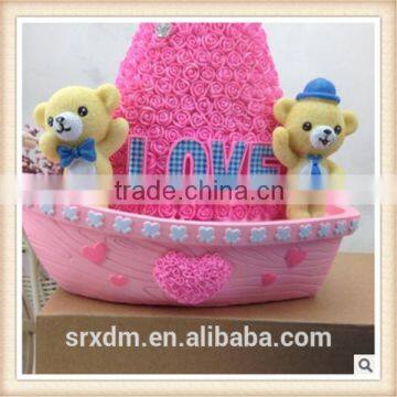 Luxury coin bank decorate wedding favor money box