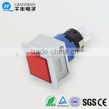 QN22-G1 22mm With lamp Momentary|Latching Flat Head Pin terminal push button switch