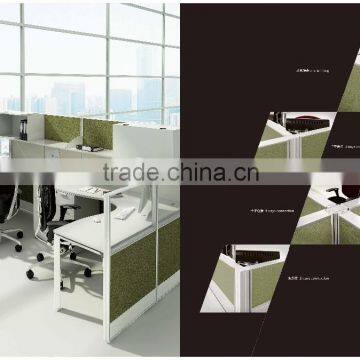 simple and clear flexible combination office soundproof partition workstation (T8-Series)