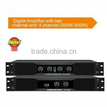 6.35 Jack Class D Power Digital Amplifier With Four Channel