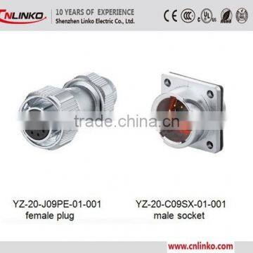 Made in China 9 Pin Stage Lighting Male Cable Connector Waterproof Electric Connector IP67 Metal Quick Connector photo-2